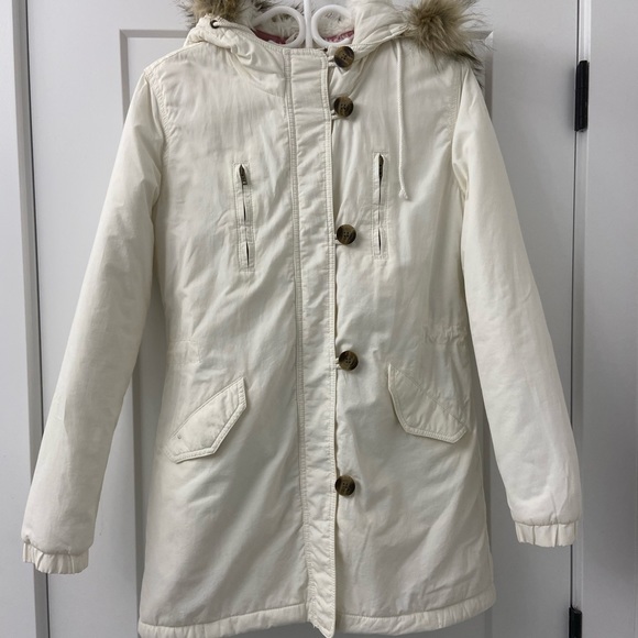 American Eagle Parka with Faux Fur - Picture 1 of 3